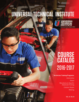 uti-catalog-i - Universal Technical Institute