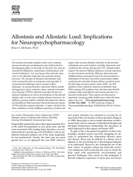 Allostasis and Allostatic Load