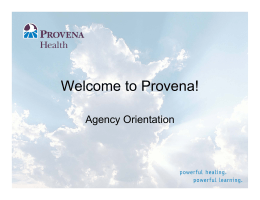 Provena! - The Nurse Agency