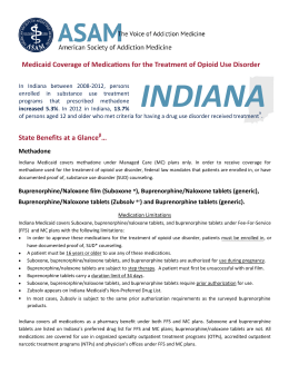 INDIANA Medicaid Coverage of Medications for the Treatment of