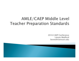 AMLE - Council for the Accreditation of Educator Preparation