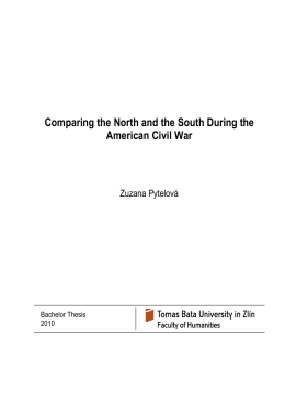 Comparing the North and the South during the American Civil War