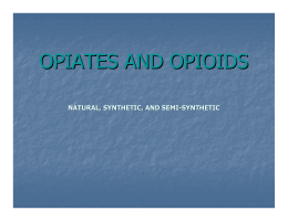 opiates and opioids - Wisconsin Public Defender