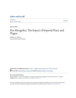 Pox Mongolica: The Impact of Imperial Peace and Plague