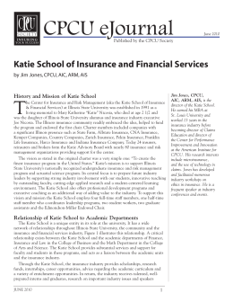Katie School of Insurance and Financial Services