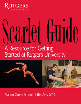 A Resource for Getting Started at Rutgers University
