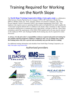 15-A North Slope Safety Training