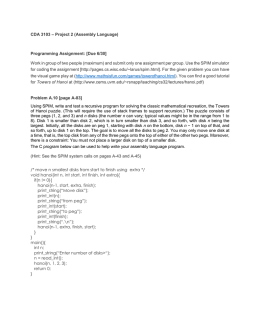 CDA 3103 – Project 2 (Assembly Language) Programming