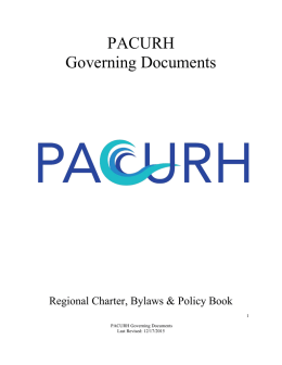 PACURH Governing Documents