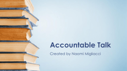 Accountable Talk presentation