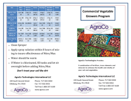 Commercial Vegetable Growers Program
