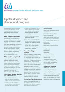 Bipolar disorder and alcohol and drug use