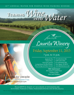 2015 WFP Wine Pairing Flyer