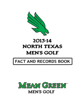 2013-14 NORTH TEXAS MEN`S GOLF men`s golf