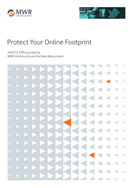 Protect Your Online Footprint