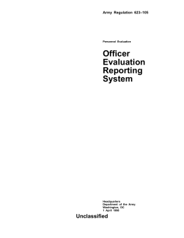 Officer Evaluation Reporting System