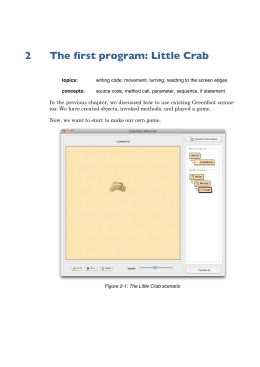 The first program: Little Crab