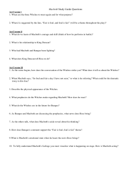 Macbeth Study Guide Questions - mso-hphs