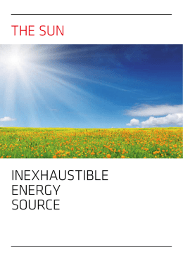 the sun inexhaustible energy source