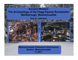 Ancient Winters: The Archaeology of the Flagg Swamp Rockshelter