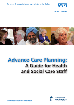 Advance Care Planning - National Council for Palliative Care