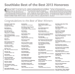 Southlake Best of the Best 2013 Honorees