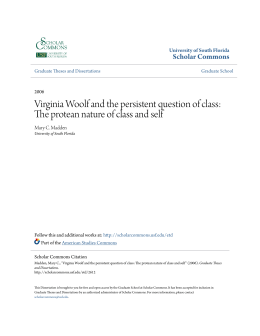 Virginia Woolf and the persistent question of class