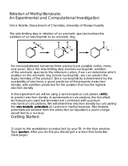 Nitration of Methyl Benzoate: An Experimental and