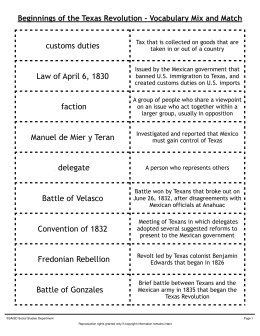 customs duties Law of April 6, 1830 Manuel de