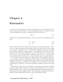 Chapter 3 Kinematics