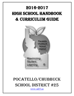 2016-2017 High School Handbook