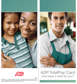 ADP TotalPay® Card