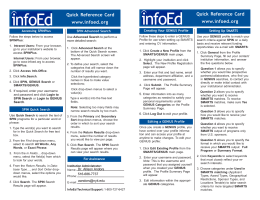 Quick Reference Card www.infoed.org Quick Reference Card www