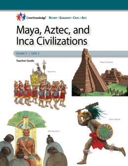 Maya, Aztec, and Inca Civilizations