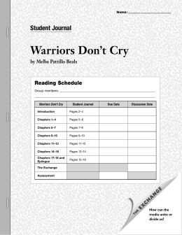 Warriors Don`t Cry SJ