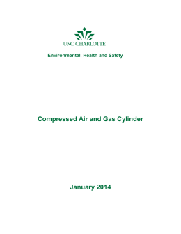 Compressed Gas Cylinders - Environmental Health and Safety