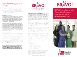 BRAVO Faculty and Staff Recognition Program