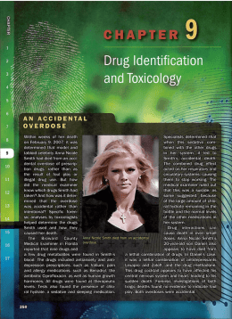 a brief history of drug identification and toxicology