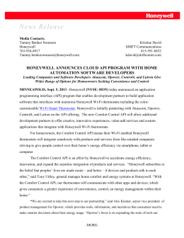 News Release - Honeywell Building Solutions