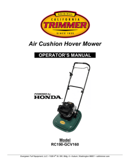 Air Cushion Hover Mower
