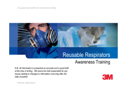 Reusable Respirators Awareness Training