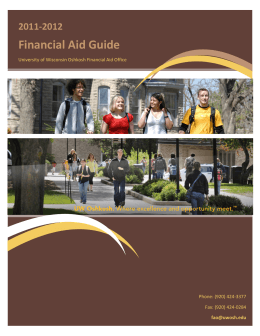 Financial Aid Guide - Financial Aid Office