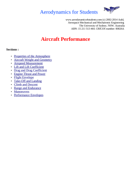 Aircraft Performance - Aerodynamics for Students