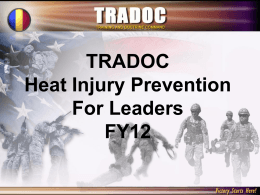 Heat Injury Prevention for Leaders