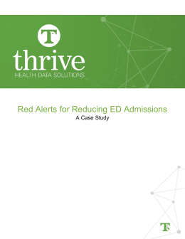 Red Alerts for Reducing ED Admissions