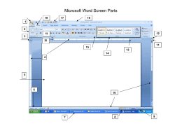 Word 2007 Screen Parts