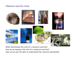 Chemical reaction rates