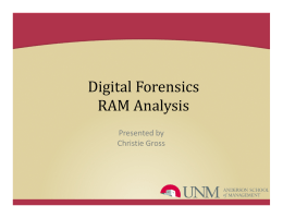 Digital Forensics RAM Analysis