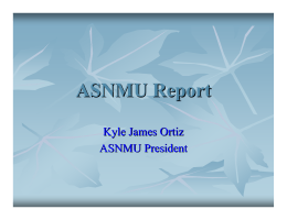 ASNMU Report
