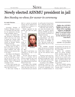 Newly elected ASNMU president in jail